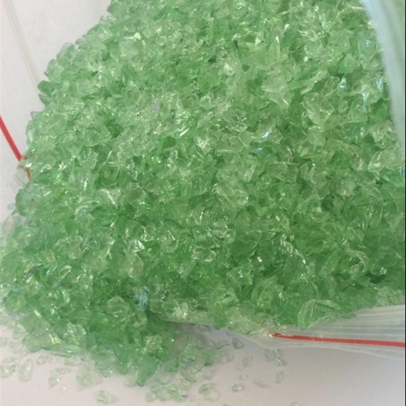 Green Glass Aggregates for Terrazzo Slabs and Countertops